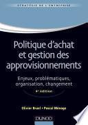 Politique d'achat et gestion des approvisionnements - 4ème édition