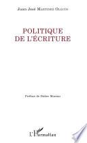 Politique de l'écriture