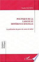 Politique de la langue et différence sexuelle