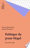 Politique du jeune Hegel