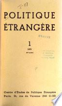 Politique étrangère