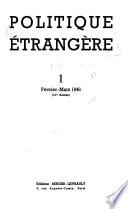Politique étrangère