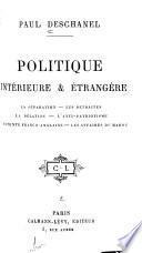 Politique intérieure & étrangère