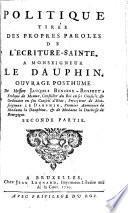 Politique tirée des propres paroles de l'Ecriture-sainte