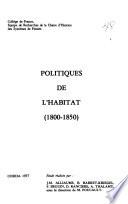 Politiques de l'habitat