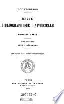 Polybiblion. Revue bibliographique universelle