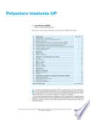 Polyesters insatures UP