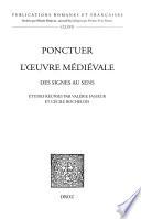 Ponctuer l'oeuvre médiévale