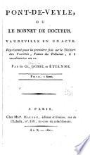 Pont-de-Veyle, ou, Le bonnet de docteur
