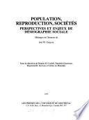 Population, reproduction, sociétés