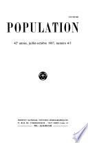Population, revue bimestrielle