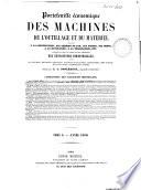 Portefeuille économique des machines, de l'outillage et du matériel relatifs à la construction, aux chemins de fer, aux routes, aux mines, à la navigation, à la télégraphie, etc
