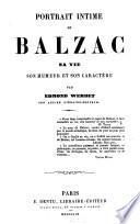 Portrait intime de Balzac