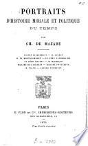 Portraits d'histoire morale et politique