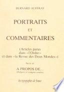 Portraits et commentaires
