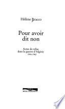 Pour avoir dit non