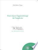 Pour étayer l'apprentissage de l'implicite
