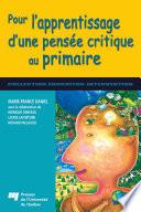 Pour l'apprentissage d'une pensée critique au primaire