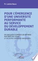 Pour l'émergence d'une université performante au service du développement durable