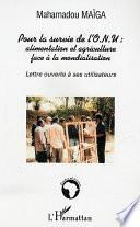 Pour la survie de l'O.N.U. alimentation et agriculture face à la mondialisation