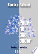 Pour ne pas céder