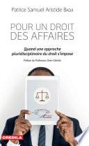 Pour un droit des affaires