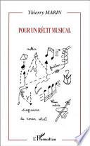 Pour un récit musical