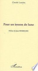 Pour un tesson de lune