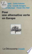 Pour une alternative verte en Europe