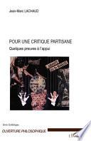 Pour une critique partisane