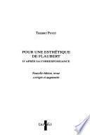 Pour une esthétique de Flaubert