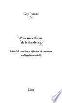 Pour une éthique de la dissidence