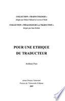Pour une éthique du traducteur