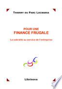 Pour une finance frugale