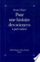 Pour une histoire des sciences à part entière