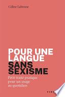Pour une langue sans sexisme