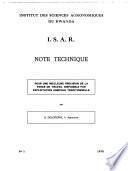 Pour une meilleure precision de la force de travail disponible par exploitation agricole traditionnelle