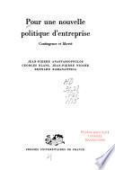 Pour une nouvelle politique d'entreprise