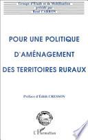 Pour une politique d'aménagement des territoires ruraux