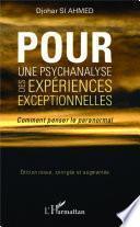 Pour une psychanalyse des expériences exceptionnelles