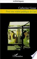 Pour une réalité publique de l'art