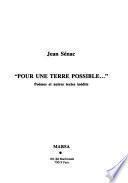 Pour une terre possible