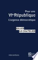 Pour une VIe République