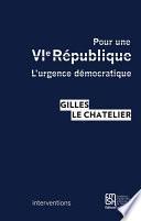Pour une VIe République