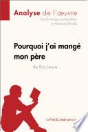Pourquoi j'ai mangé mon père de Roy Lewis (Analyse de l'oeuvre)