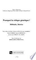 Pourquoi la critique génétique?