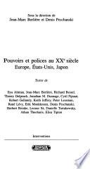 Pouvoirs et polices au XXe siècle