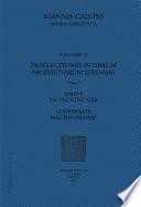 Praelectiones in librum prophetiarum Ieremiae