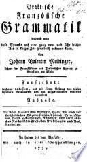 Praktische französische Grammatik