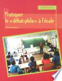 Pratiquer le débat-philo à l'école
